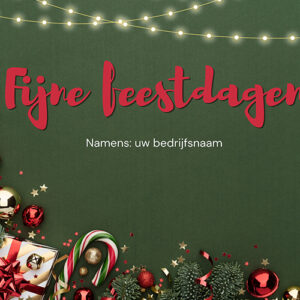 Fijne feestdagen
