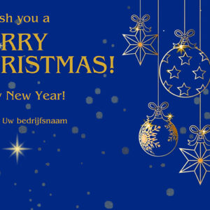 Merry Christmas Blauw