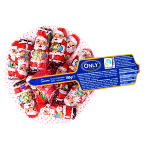 Only Melkchocolade kerstmannen in netje