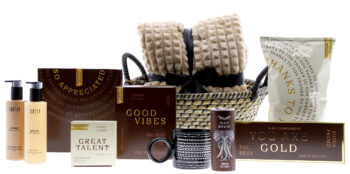Wellness kerstpakket van Sanders Gifts met Janzen verzorgingsproducten